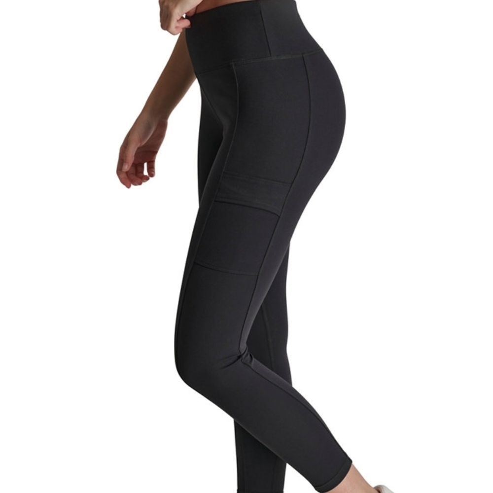 Dkny Black High-Waisted Leggings